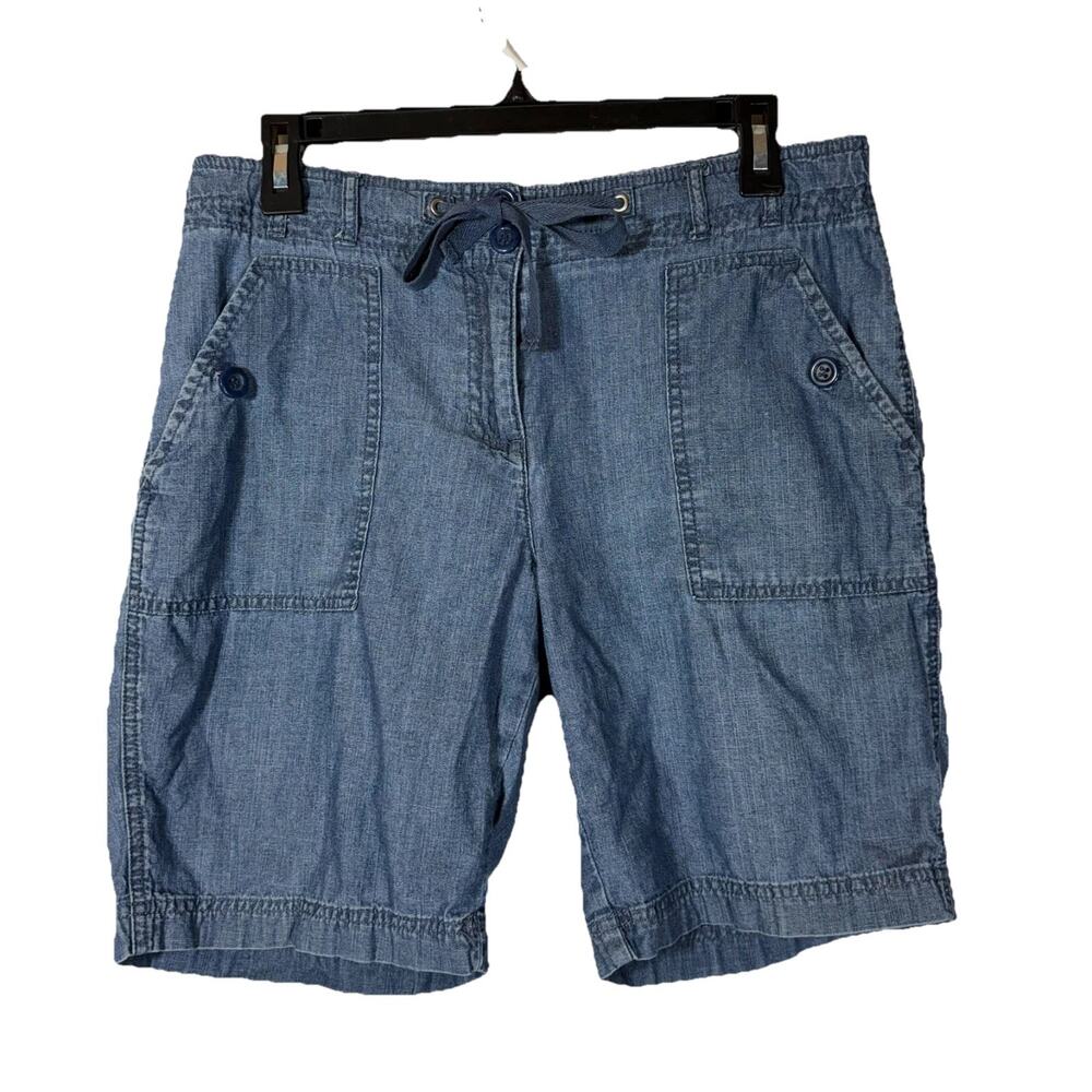 CHARTER CLUB Denim Shorts 10P Vintage Cotton Classic Fit Waist 34" Jeans Jorts